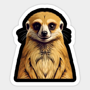 Stand Up Meerkat Sticker